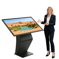 Kiosque publicitaire interactif tout-en-un avec écran tactile LCD de 32 pouces pour l'extérieur, IP55, avec animation pour les magasins de détail, signalisation numérique interactive