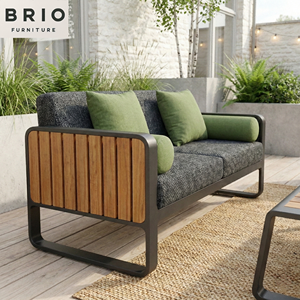 Meubles d'extérieur tendance et abordables, ensemble <span class=keywords><strong>de</strong></span> canapé modulaire pour patio, cadre en aluminium, <span class=keywords><strong>salon</strong></span> <span class=keywords><strong>de</strong></span> <span class=keywords><strong>jardin</strong></span>, <span class=keywords><strong>balcon</strong></span>, sièges sectionnels d'extérieur - Product Image 4