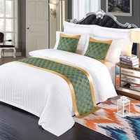 Couvre-lit de luxe pour hôtel, écharpe de lit, couvre-lit, jeté de lit, couvre-lit sur mesure taille King pour chambre d'hôtel