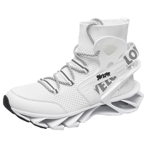 Men's Luxury Fly Knitting Trainer Sneakers Men's Casual <b>Running</b> <b>Shoes</b> with Red Bottom Blade Fashion Trend for Summer - Product Image 1