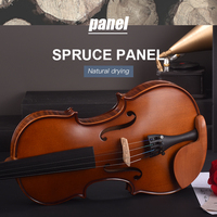 Épicéa étudiant violon flamme érable motif fait à la main violino débutant violon 44 vente en gros