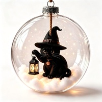 Ornement de boule suspendue pour Halloween, décoration fantôme, citrouille, sorcière, décoration suspendue pour porte intérieure