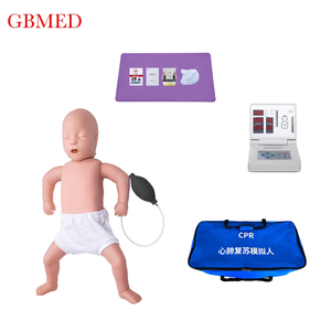 Maniquí de Entrenamiento de RCP Infantil con Monitor Digital, Maniquí de Primeros Auxilios para Entrenamiento de Enfermeras en Hospitales y Escuelas (Sin Impresora) - Product Image 1