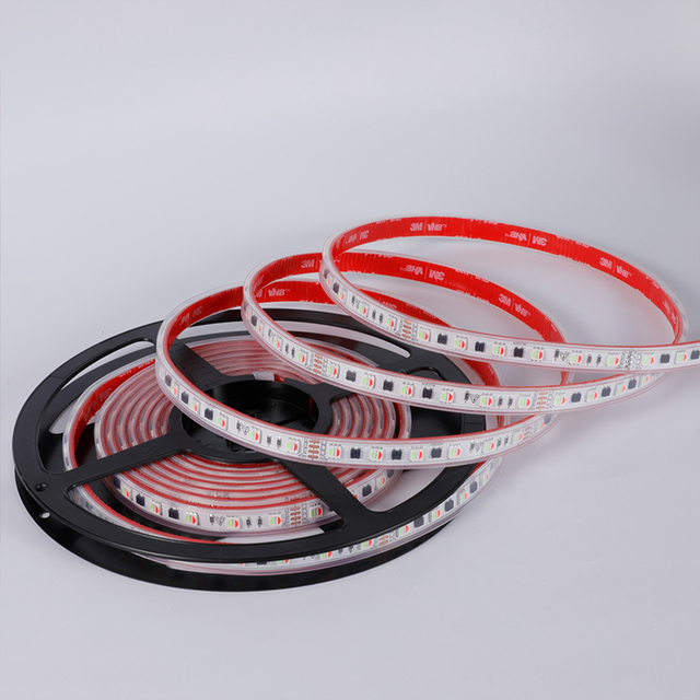 High Voltage 110V 220V SMD 5050 RGB Led Strip Light 60 LED/m Smart Controller IP67 Waterproof LED Strip Light Outdoor