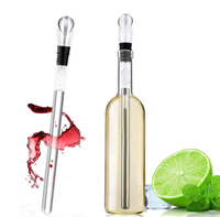 Bar Party Tool Acier Inoxydable Bière Glace Refroidisseur Refroidissement Frozen Bâton Verseur Vin Et Boisson Vin Bouteille Refroidisseur