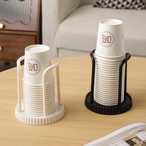 Porte-gobelets jetables ronds sur pied pour ustensiles de cuisine, noir et blanc, quantité de 300 cartons - Product Image 4