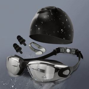 Lunettes de natation professionnelles imperméables anti-buée anti-UV pour adultes homme/femme, monture large universelle, haute transparence, sept couleurs - Product Image 6