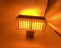 Prix d'usine, lumière d'avertissement solaire LED orange, lumière stroboscopique LED, lumières d'avertissement LED pour la sécurité routière