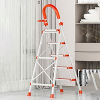 4/5/6 marches Tabouret pliant intérieur en aluminium Échelle de chaise de sécurité avec main courante pour la scène pour l'entrepôt Escalier extérieur de gymnastique
