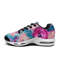 Sneakers personnalisées avec impression intégrale, coussin d'air, chaussures de course en mesh POD, cadeau de Noël personnalisé, motif personnalisé