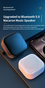 Protable <span class=keywords><strong>Bluetooth</strong></span> 5.0 TWS loa với âm thanh lớn 5 Wát điện đầy màu sắc thông minh nhỏ <span class=keywords><strong>bluetooth</strong></span> loa với treo dây cho ngoài trời - Product Image 4