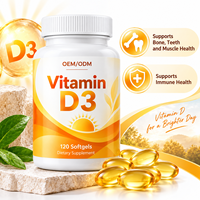 Gélules de Vitamine D3 en Gros (120 unités) – Complément Alimentaire pour Adultes, Soutien Immunitaire et Nutritionnel – OEM/ODM