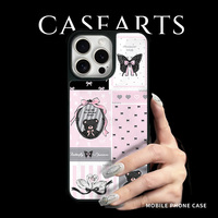 Coque de téléphone magnétique en résine époxy pour Iphone16 16pro/promax 15 15promax/14Promax/14pro 14/13 13pro 12 Coque en fibre de carbone