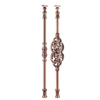 Colonne décorative en aluminium sculptée à motif floral, style antique traditionnel, pour balustrades et rampes d'escalier de villa - Homedeco