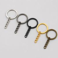 Accessoires de porte-clés en métal doré et argenté durables, forme cœur, avec mousqueton pivotant pour sac à main, jouet, pièces de bricolage, vente en gros