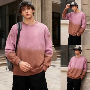 TKAN310D impression personnalisée 3D brodé hommes sport décontracté 100% coton vintage lavé sablé col rond goutte épaule à capuche - Product Image 1