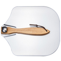 Ensemble de spatules à Pizza en métal à Long manche pliable de 12 pouces, pelle à Pizza en aluminium robuste avec coupe-bascule
