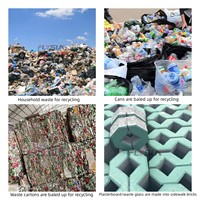 Machines de tri des déchets Msw, machine de gestion des déchets par pyrolyse, centrales électriques à énergie des déchets municipaux, moteur à haute efficacité 50-1000T