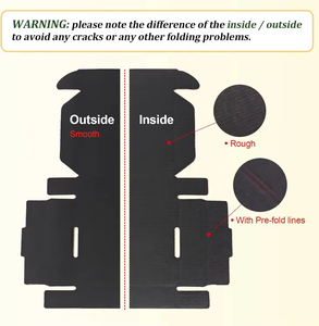 Chất lượng cao hộp vận chuyển nhỏ hộp các tông sóng màu đen cho quà Tặng mô hình tùy chỉnh - Product Image 3