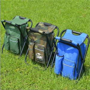 Sac à dos pliable avec siège intégré et glacière pour le camping et la pêche - Product Image 4