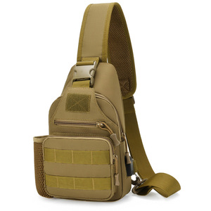 Masawei Tactical Chest Bag Wolf <b>Brown</b> Outdoor Sports Crossbody <b>Backpack</b> Men's Durable Multi Functional Shoulder Bag - Product Image 5