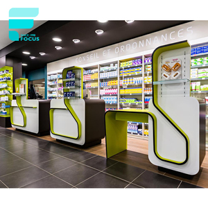 Kệ thuốc gỗ, nội thất cửa hàng thuốc, thiết kế hiện đại, quầy thuốc, đồ nội thất nhà thuốc - Product Image 3