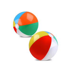 Schlussverkauf fabrikpreis Outdoor Sport PvC Strandkugel individuelle Strandkugel bunte Spielzeug Strand aufblasbare Kugel mit Logodruck - Product Image 2