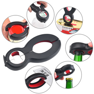 Figure 8 Bottle Opener Stainless Steel Multi Function Kitchen Gadget Black Red Color - Product Image 3