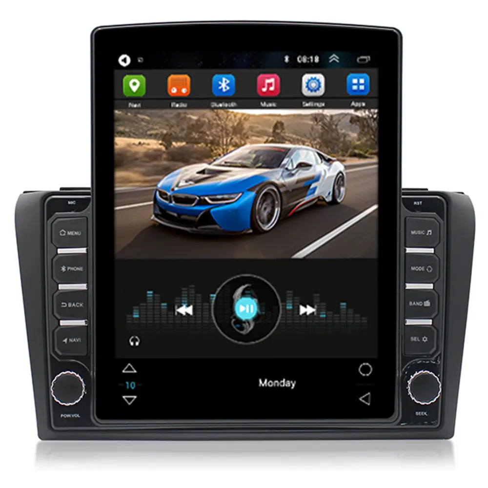 9.7 "Android เครื่องเสียงรถยนต์วิทยุ GPS สำหรับมาสด้า3 2003-2009 WIFI 4- Core Autoradio นำทางมัลติมีเดีย