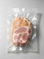 Transparante plastic vacuümverpakking voor kalkoen, eend, haarstaartvis, varkensvlees, rundvlees, opslag of verpakking voor diepvries- of gekookt vlees voor de detailhandel
