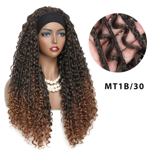 Perruque Bandeau Synthétique Tresses Box « Goddess » avec River Locs Bouclés Bohémiens pour Femmes, Perruque Tressée Longue de 26 Pouces - Product Image 2