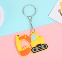 Porte-clés en PVC de dessin animé - Accessoire universel pour hommes et femmes - Décoration murale - Porte-clés avec boucle