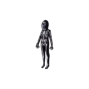 Haowu Children's Skeleton <b>Costume</b> Hooded Bodysuit Halloween Skull Cosplay - Product Image 4