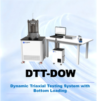 Appareil triaxial dynamique à chargement par le bas KTL entièrement automatique, statique et dynamique, pour modèle de système DTT- pour applications géotechniques