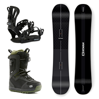 Ensemble complet de snowboard XCMAN Quantum Fissure pour homme, avec fixations 360 Seco et bottes, tout-terrain, coupe régulière, pour débutants