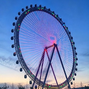 Ruota Panoramica Gigante da 120m con Illuminazione LED Certificata CE Attrazione Panoramica per Parchi a Tema Capacità 312 Persone - Product Image 2