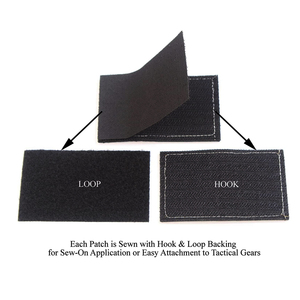 Orijinal fabrikanın yeni 3D kabartmalı işlemeli demir-on giyim yamalar özel PVC Velcroes etiketleri ağırlıklı kumaş malzeme - Product Image 2