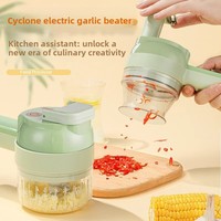 Hachoir Électrique Automatique Multifonctionnel ABS pour Légumes, Mini Robot Culinaire Portatif pour Aliments