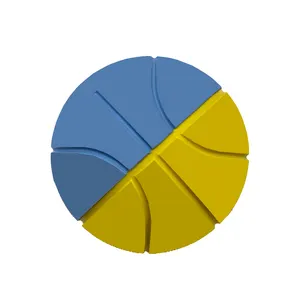 OEM定制迷你高弹性篮球天然橡胶小篮球6厘米减压空心弹性球
