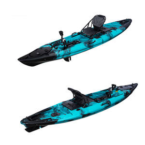 12 फीट लोकप्रिय समुद्री जल समुद्री प्रोपेलर पेडल मछली मछली पकड़ने वाली नाव कनायक के साथ रॉड धारक फ्रेम चेयर फुट ब्रेस सहायक उपकरण ट्रॉली - Product Image 1