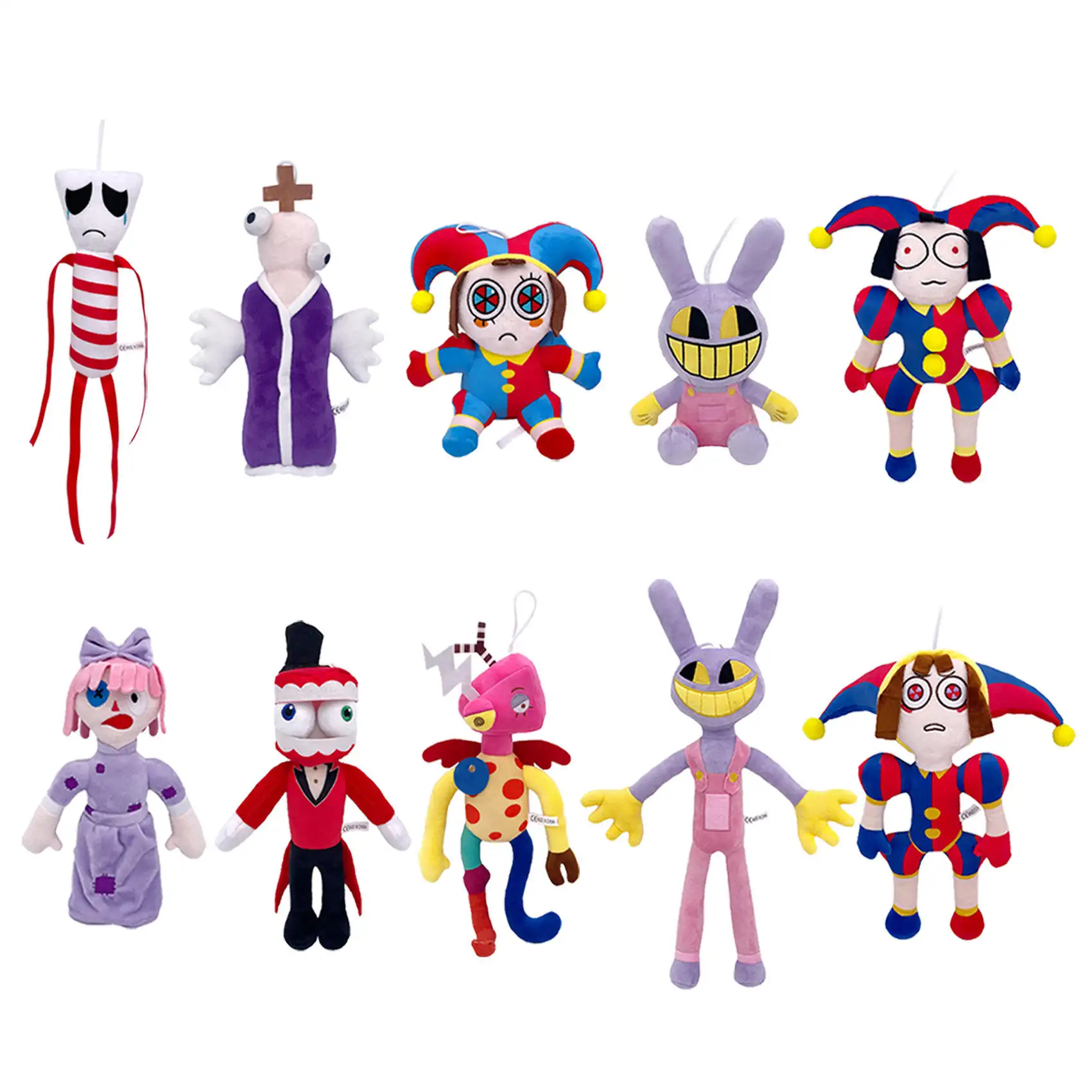 wholesale Circus dolls Various clown characters PP cotton cartoon cute soft clown plush toy