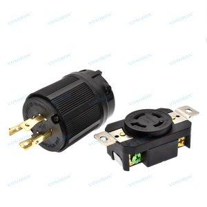 NEMA L14-20P & NEMA L14-20R khóa Cắm và kết nối, Máy phát điện Twist Khóa cắm adapter, 20 amp125/250V 3 cực 4 dây nối đất - Product Image 1