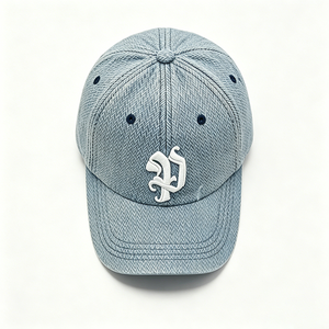 Vintage Distressed Denim Dad Hat with 3D Embroidery Custom 6-Panel Dad Hat for Men Women Wholesale High-Quality Hat - Product Image 3