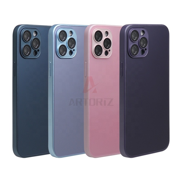 New Fashion Matte Anti Fingerprint Mobile Phone Cases Ag Glass case for Ipnone 11 12 13 14 Pro Max
