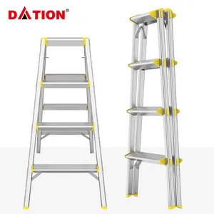 2-5 Stappen Hot Verkopen Mobiele Aluminium Ladder Opvouwbare Huishoudelijke Aluminium Ladders Te Koop
