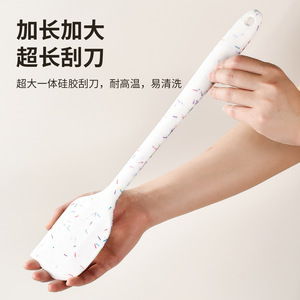 Spatule en silicone extra large avec cœur en acier, outil de cuisson flexible, résistant au four et au lave-vaisselle, couteau à glaçage pour gâteaux - Product Image 2