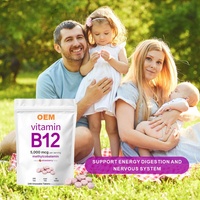 Complément Alimentaire OEM : Comprimés Naturels de Vitamine B12 pour Adultes – Booste l'Énergie, Soutient le Système Nerveux et la Digestion