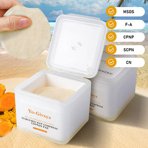 Tampons tonifiants à base <span class=keywords><strong>de</strong></span> plantes végétaliennes au <span class=keywords><strong>curcuma</strong></span>, antioxydants |   Anti-inflammatoire, anti-âge, éclaircissant et blanchissant, soutien <span class=keywords><strong>de</strong></span> la barrière cutanée - Product Image 1