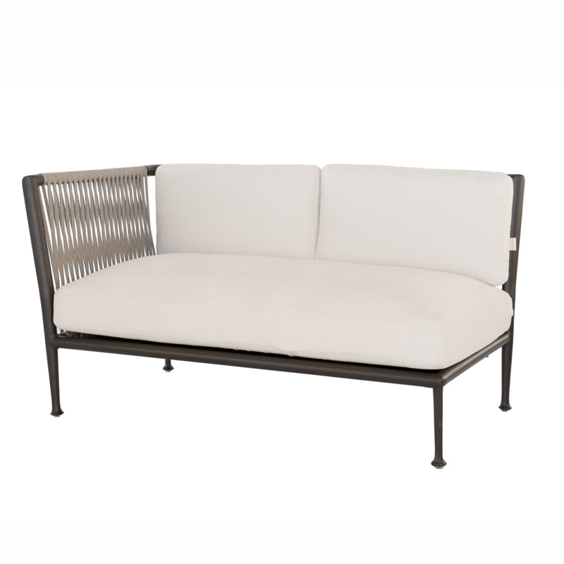 Right corner sofa (khaki) + outdoor rope