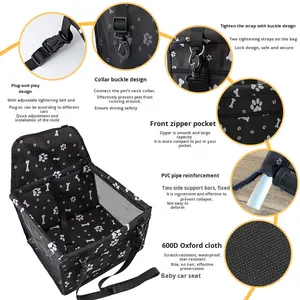 Umwelt freundliche feste Muster Anti-Dirty Katzen-und Hundes icherheits sitz matte Outdoor Car Travel Haustier betten im Karton verpackt - Product Image 2